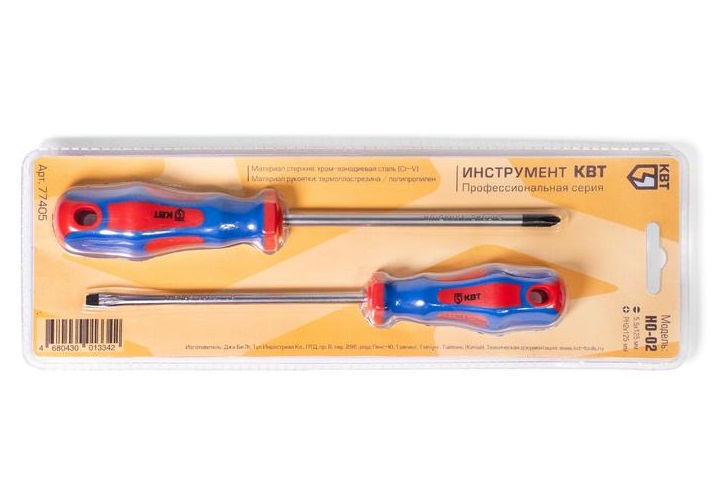 Набор отверток Мастер НО-02 (КВТ) 77405
