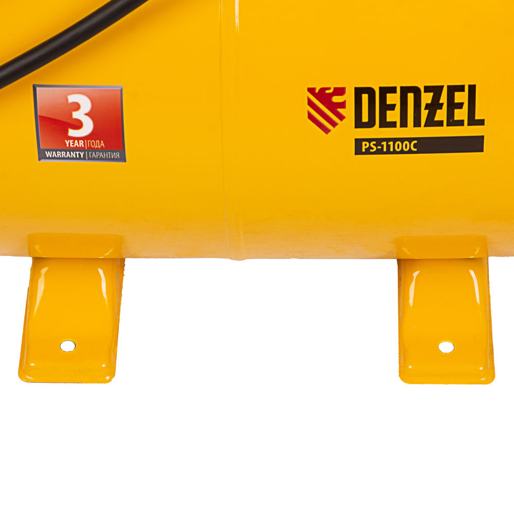 Насосная станция PS1100С, 1100 Вт, 4500 л/ч, ресивер 24 л, подъем 46 м, чугун Denzel (97215)