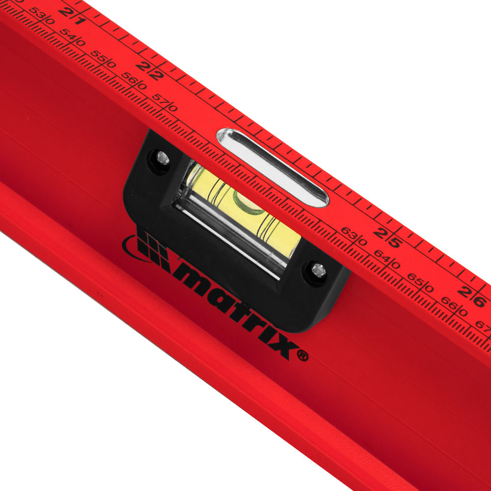 Уровень алюминиевый Рельс, 1200 мм, 3 глазка, усиленный Matrix (34012)