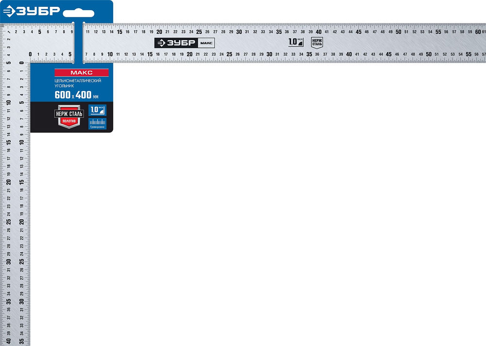 Угольник плотницкий нержавеющий УПН-60 600 x 400 мм ЗУБР Профессионал 3434-61_z02