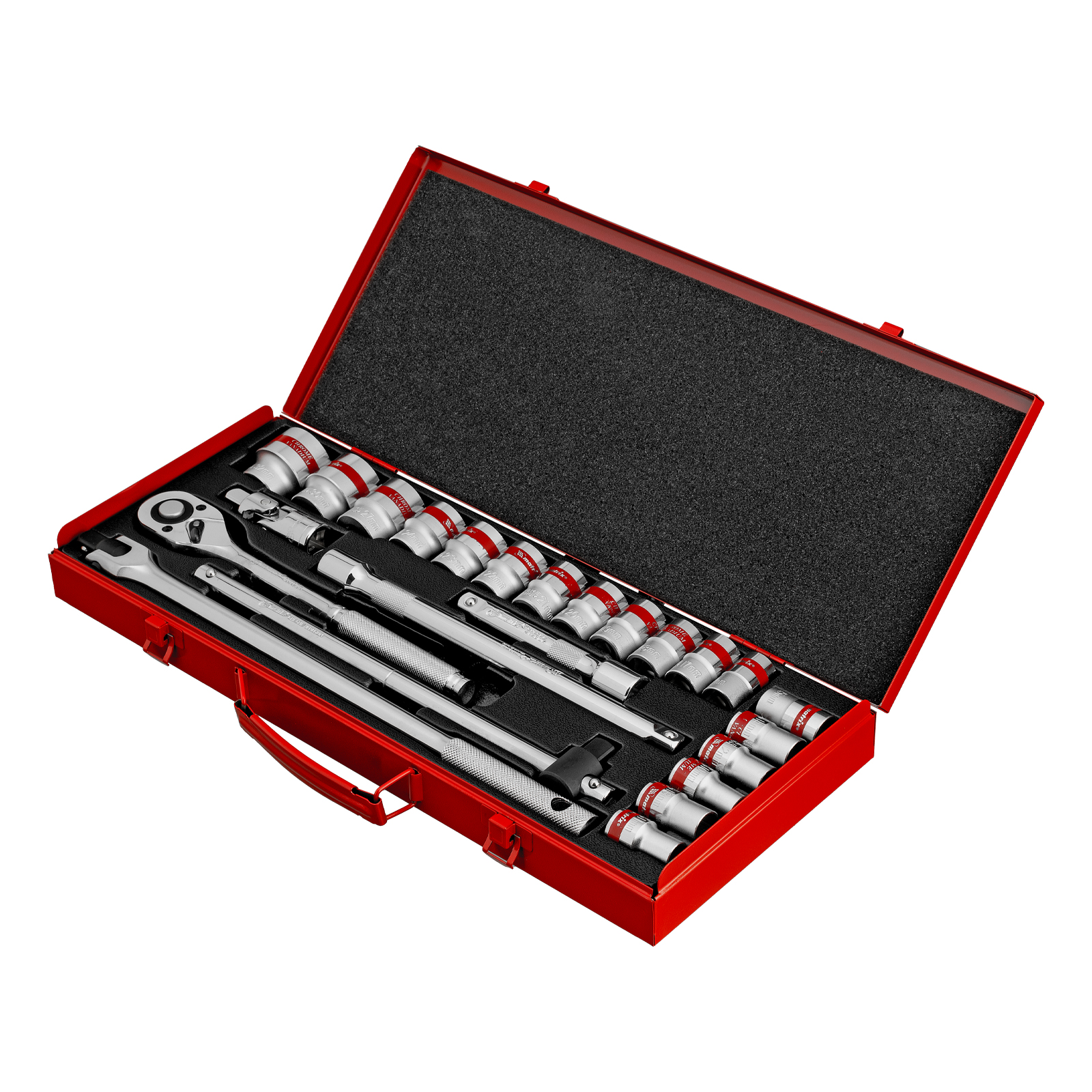 Набор торцевых головок с трещоткой 1/2, 24 предмета Matrix