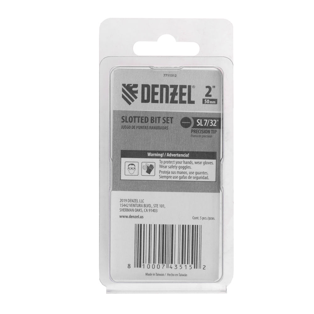 Бита SL5,5x50, 5 шт. Denzel (7711312)