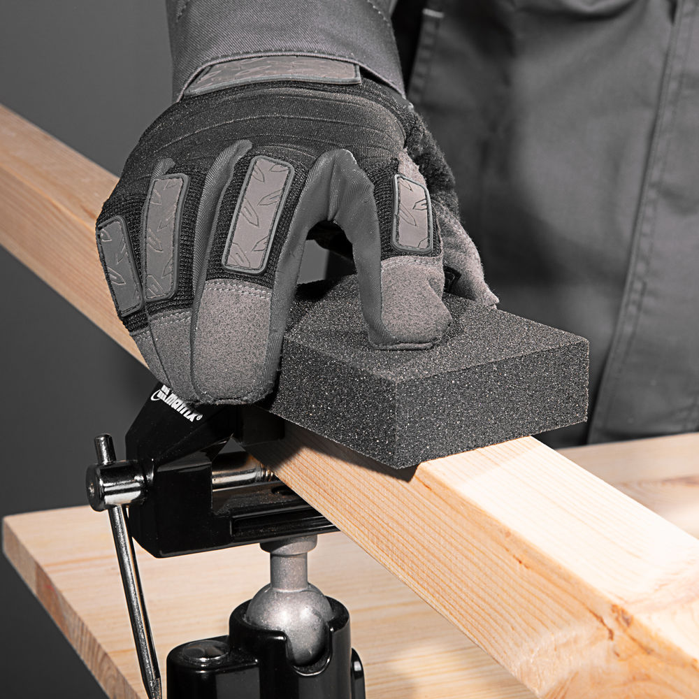 Губка для шлифования, 100 х 70 х 25 мм, мягкая, P 80 Matrix (75702)