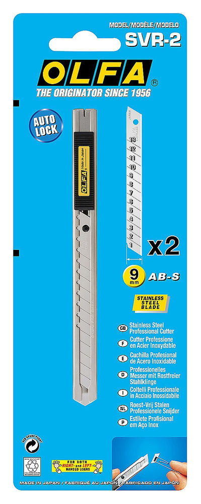 Нож с выдвижным лезвием 9 мм OLFA OL-SVR-2