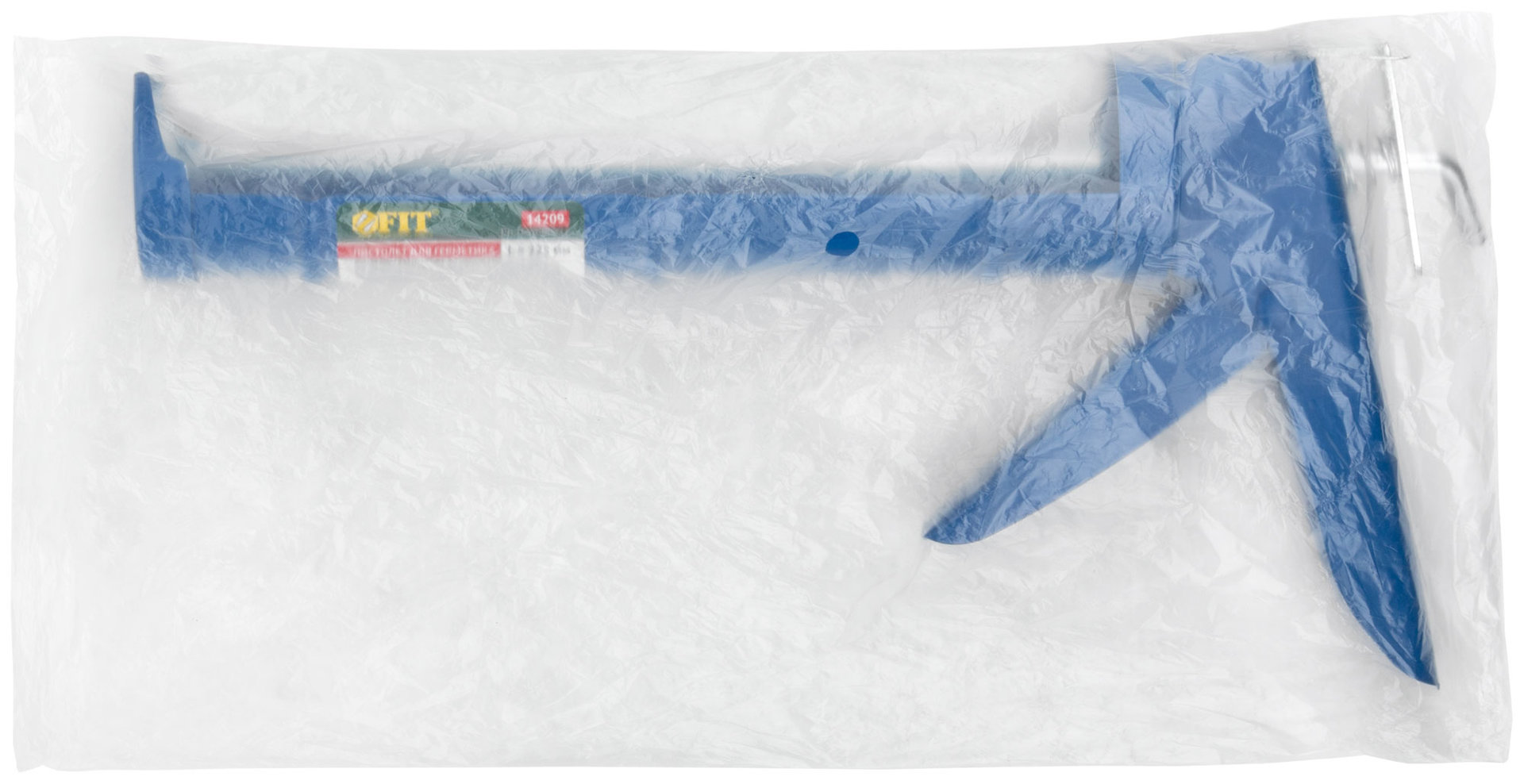 Пистолет для герметика 225 мм полукорпусной, гладкий шток (14209)