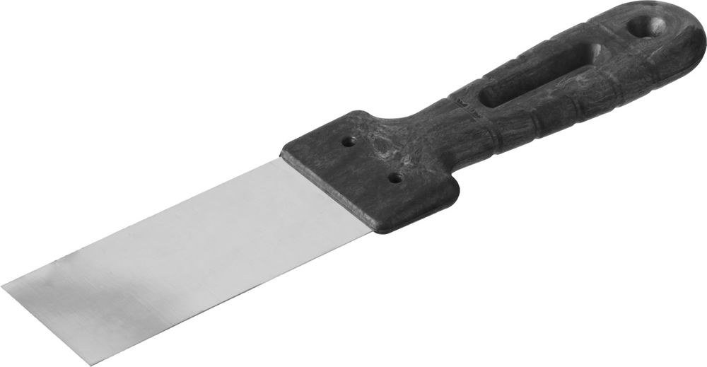 Нержавеющий шпатель 40 мм пластиковая ручка СИБИН 10079-040_z01