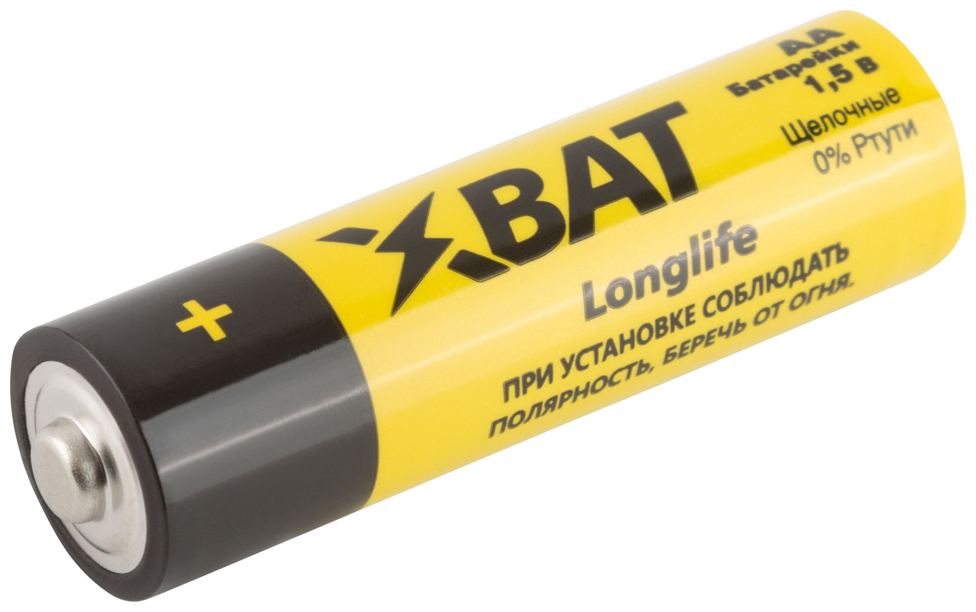 Батарейка щелочная, 1.5 В, тип АА, 4 шт. (LR6-4BPC)