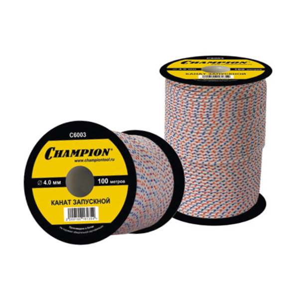 Канат запускной CHAMPION 6,0мм 100м (C6007)