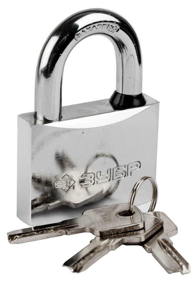 Замок навесной 60 мм, закаленная дужка ЗУБР 37227-60