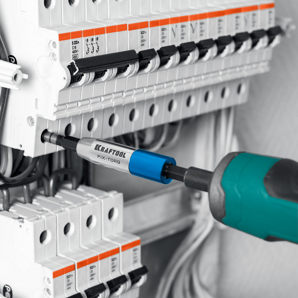 Динамометрический адаптер для бит FIX-TORQ, 2.5 Нм KRAFTOOL 64035-2.5