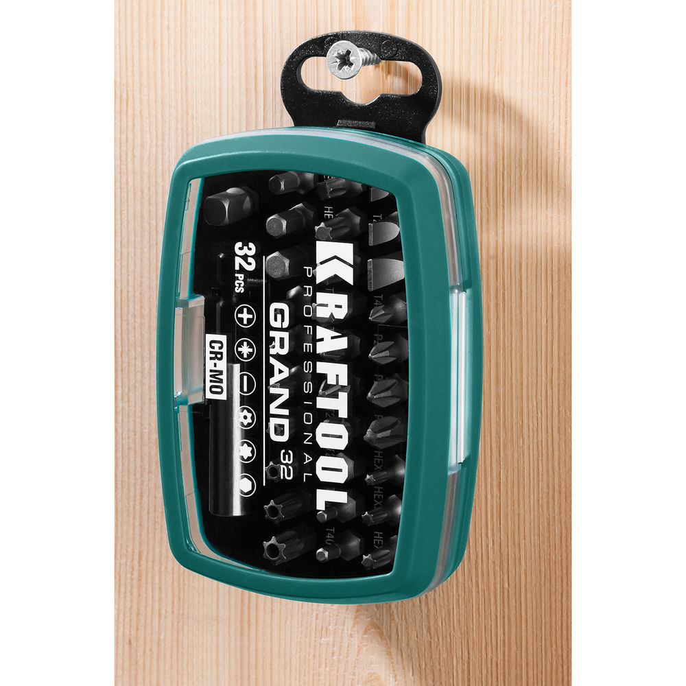 Набор бит Grand-32, с магнитным адаптером, 32 шт KRAFTOOL 26083-H32