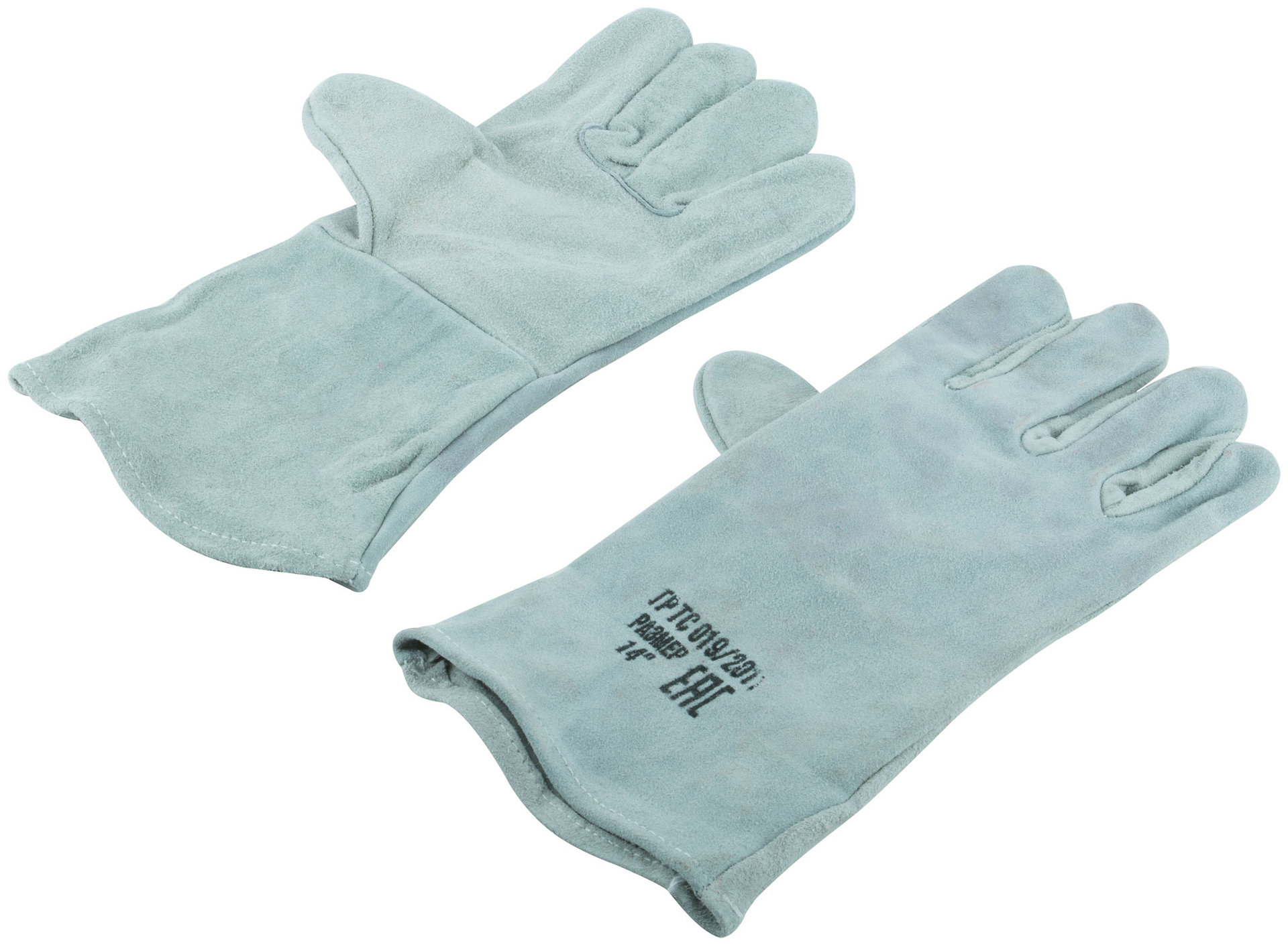 Краги спилковые удлиненные (12454М)