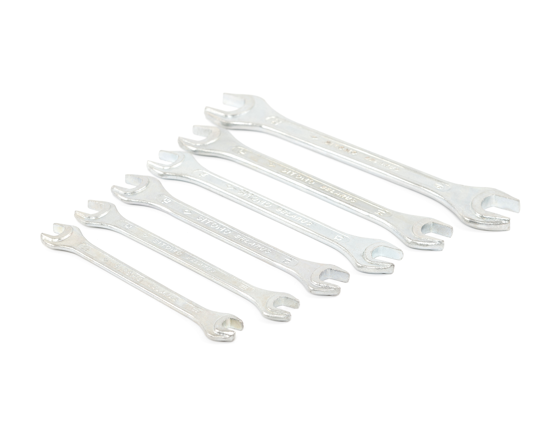 Набор ключей гаечных рожковых двусторонних 6 шт. (8-22) вак.уп. SITOMO BELARUS