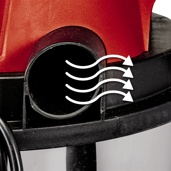 Пылесос строительный Einhell TC-VC 1815 S, 1250Вт,180мбар,15л,нерж.бак (2342390)