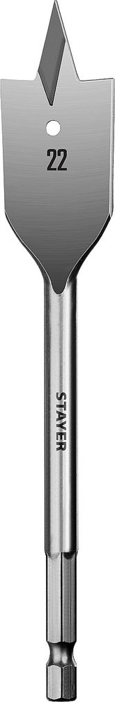 Сверло по дереву перовое 22 x 152 мм Flat STAYER 2950-22