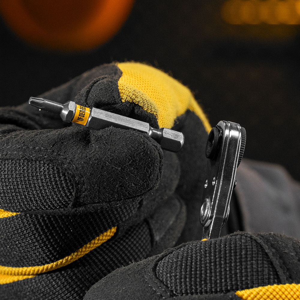 Бита TX 10х50, сталь S2, шестигранный профиль, 10 шт. Е 6,3 Denzel (11667)