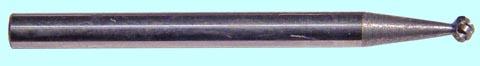 Борфреза тв.спл. сферич.d 1,5х1,5х3х30 спиральная насечка (D1.5 1.5М03) CNIC