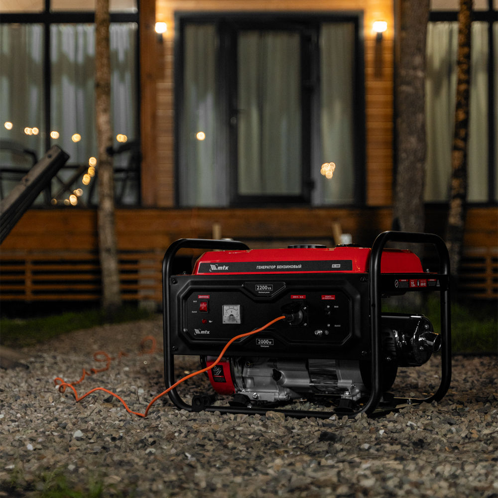 Генератор бензиновый RS-3000, 2,2 кВт, 230В, ручной стартер MTX (946105)