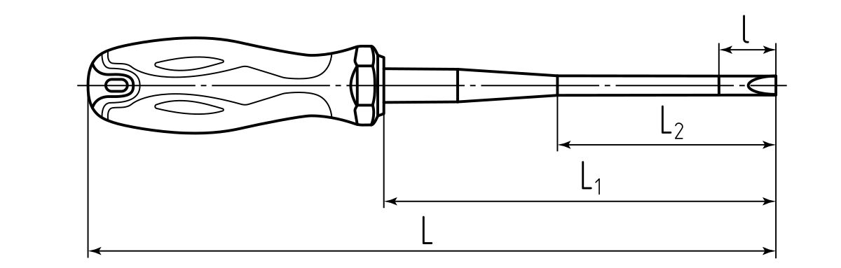 Набор диэлектрических отверток НИО-2206 серия СЛИМ (КВТ)