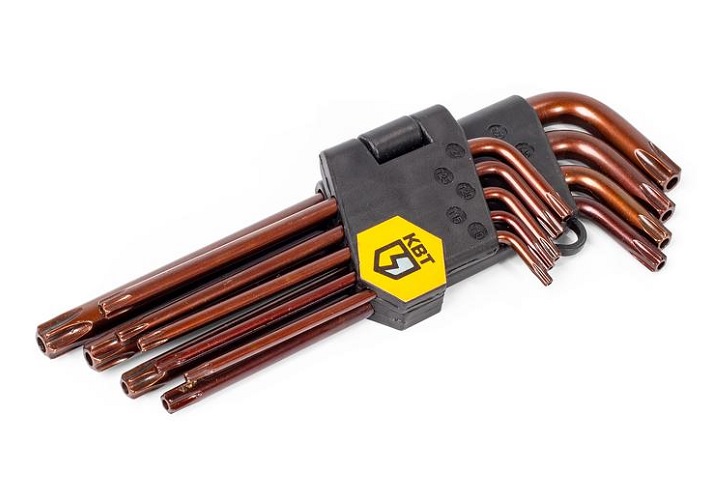 Набор ключей TORX КТ-9s (Т10-Т50) (КВТ) 82178