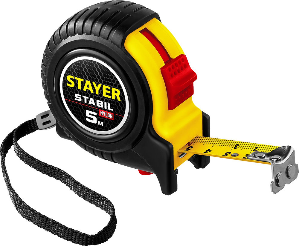 Рулетка 5 м х 19 мм Stabil Professional STAYER 34131-05