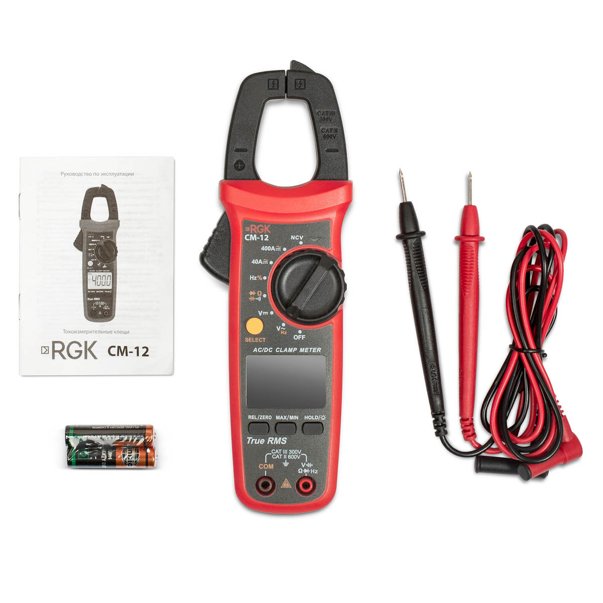 Токовые клещи RGK CM-12