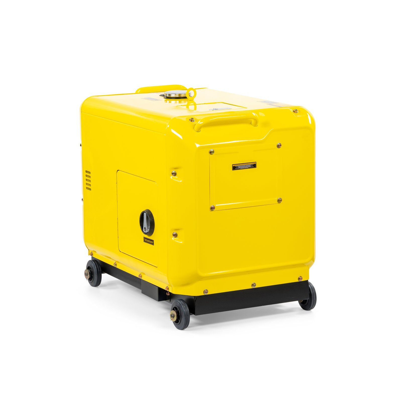 Генератор диз. CHAMPION DG6501ES+ATS (5/5,5кВт 8,9лс 16л 12V 160кг эл.стартер,колеса,счетчик,кожух) (DG6501ES)