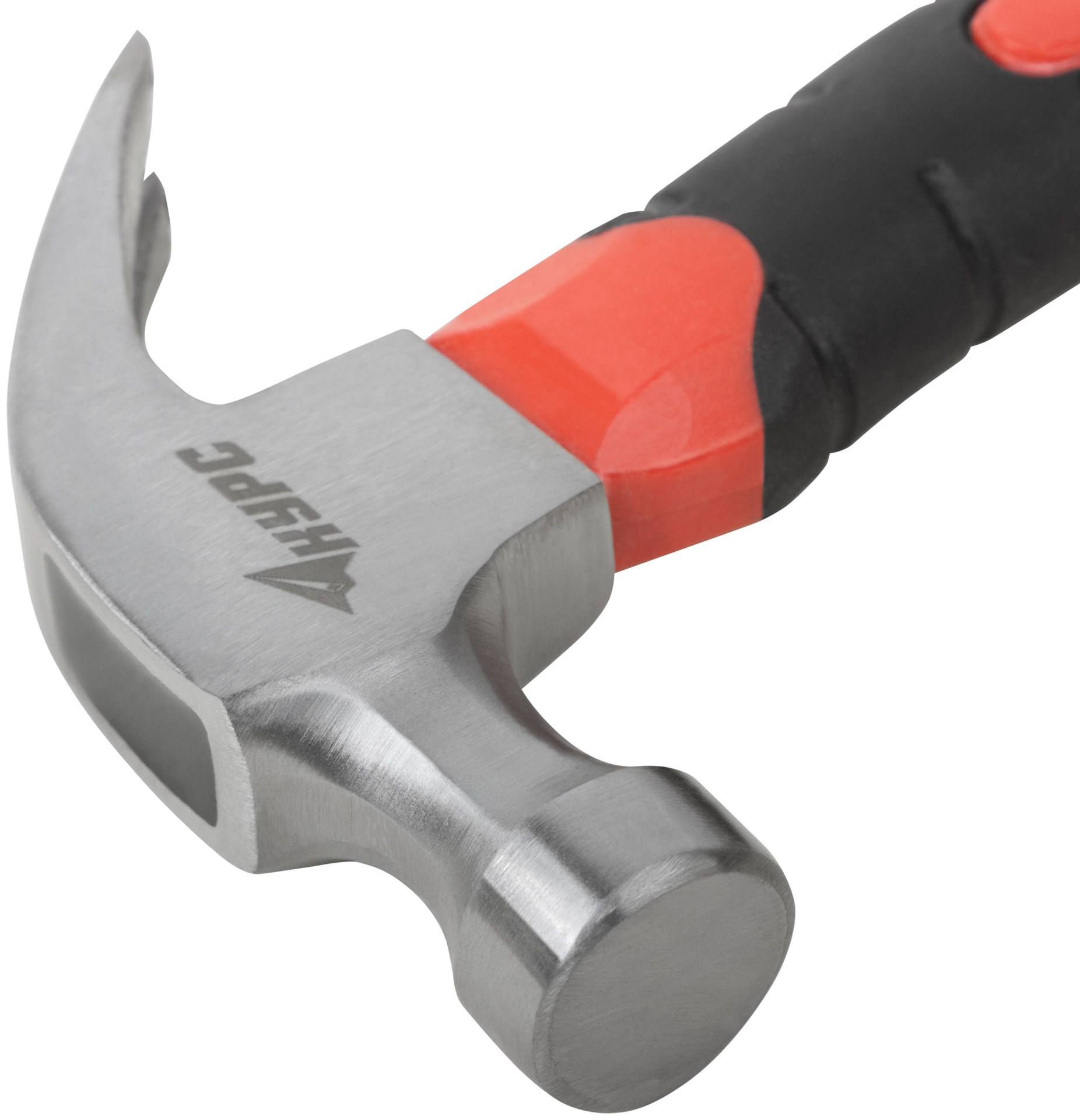 Молоток-гвоздодер укороченный, фиберглассовая обрезиненная ручка, 25 мм, 225 гр. (44765)