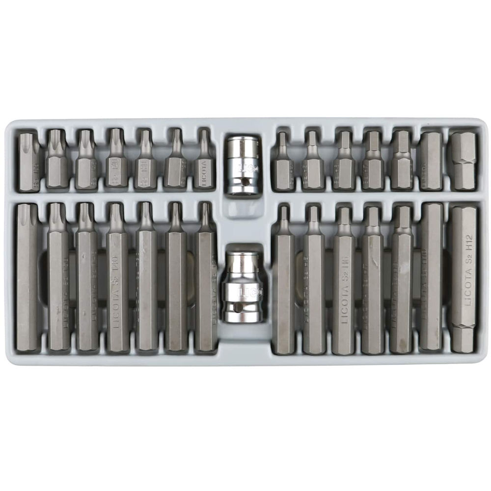 Набор бит H4-H12, T20-T55 S2, 30 пр., Licota, ABS-80009