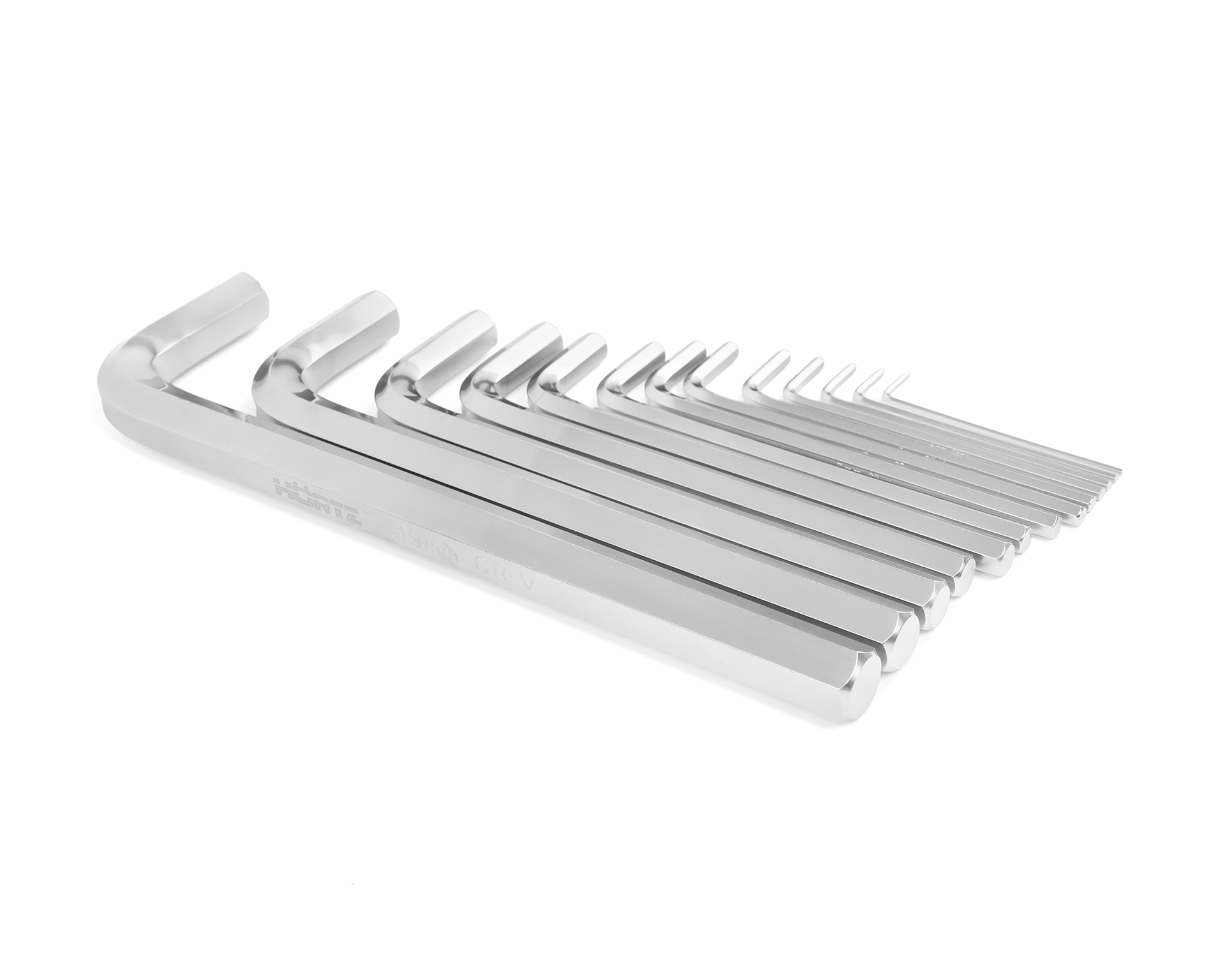 Набор ключей шестигранных 2-19 (13шт) хром. HORTZ