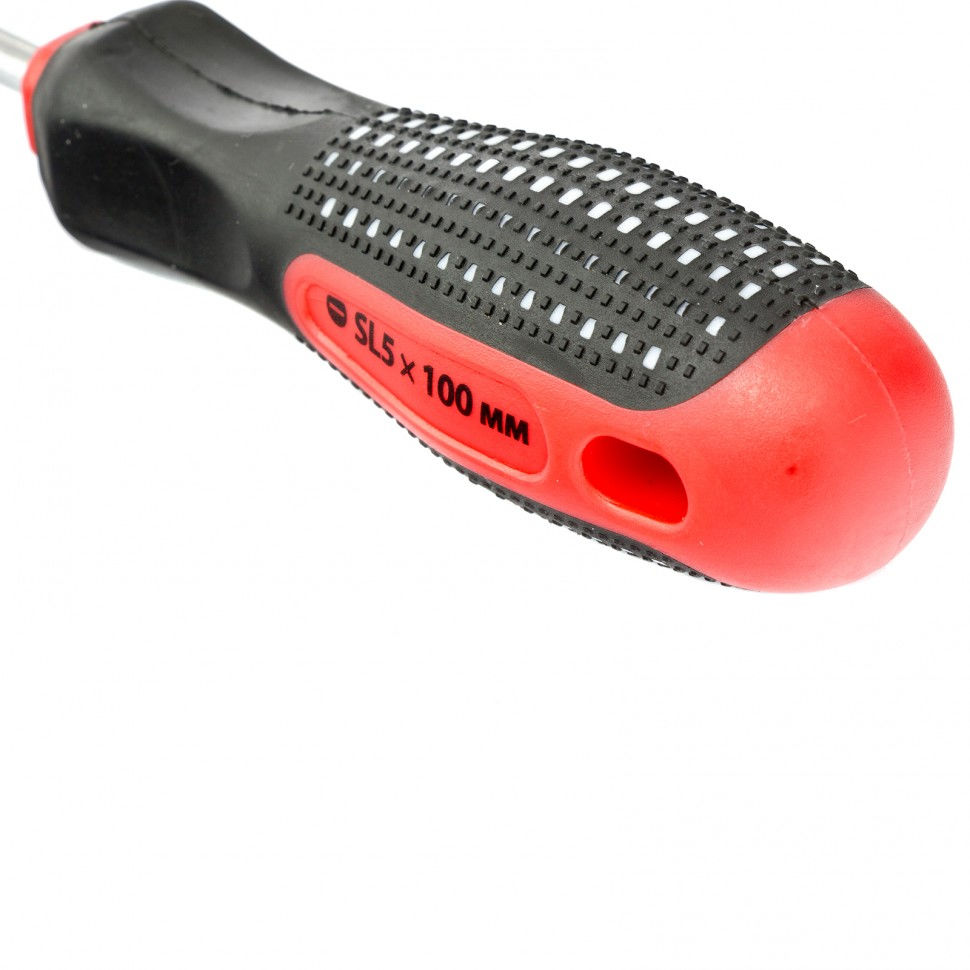 Отвертка Fusion, SL5 х 100 мм, CrV, трехкомпонентная рукоятка Anti slip Matrix