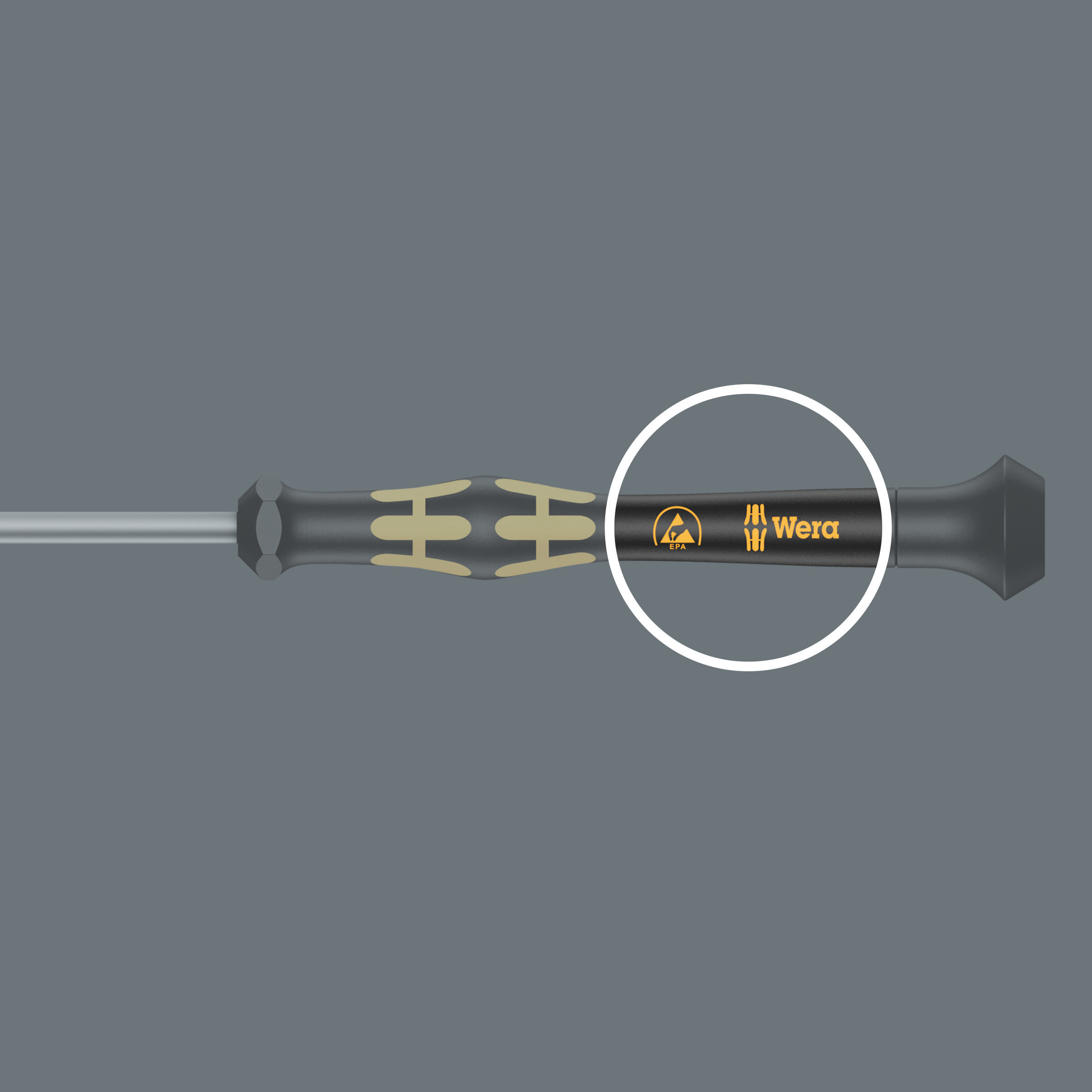 Отвёртка крестовая антистатическая прецизионная PH 00 x 60 мм ESD Kraftform Micro серия 1550 PH Wera WE-030110