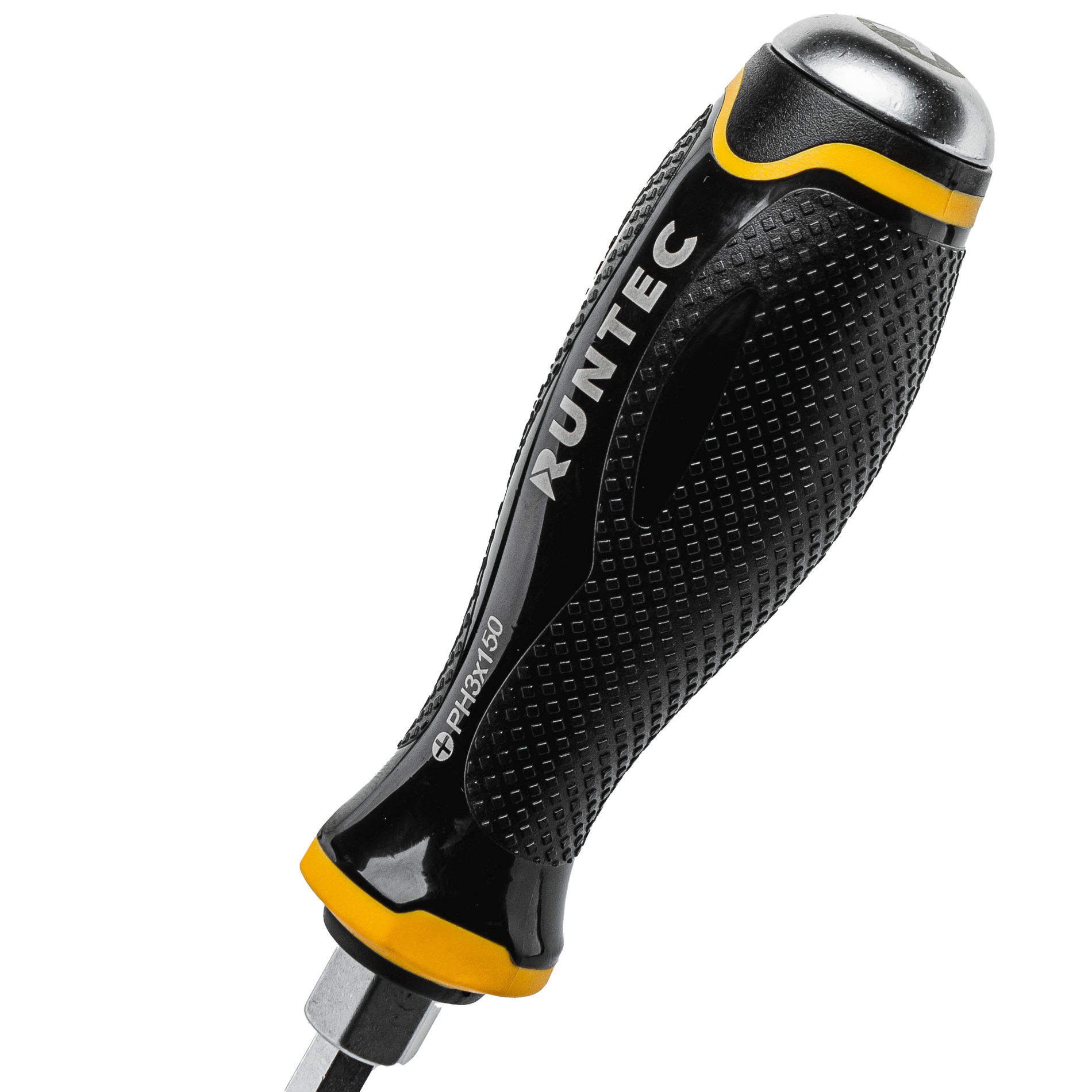 Отвертка PH3 x 150 мм CrV усиленная со сквозным стержнем RUNTEC RT-SD3PH3x150