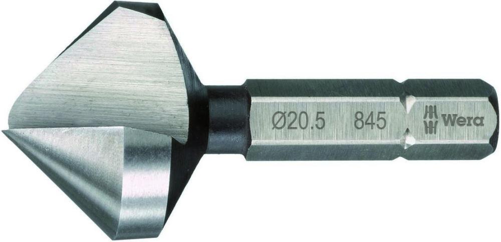 Бита-зенкер конический одноканавочный 90° 16.50 x 40 мм 1/4 C6.3 серия 845/1 Wera WE-104664