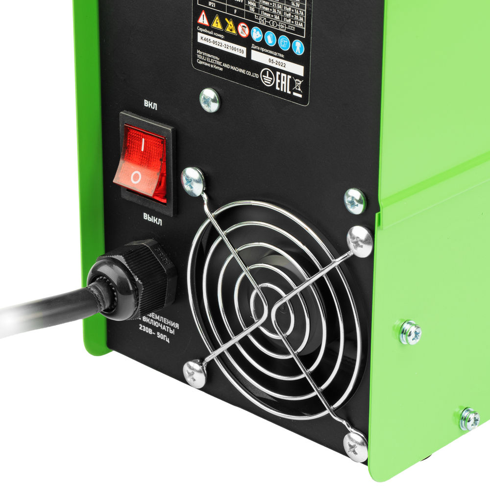 Аппарат инвертор. полуавтомат. сварки ИСП-140, 140 А, ПВ 60% Сибртех (94321)