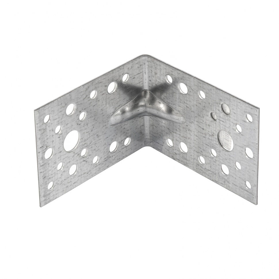 Крепежный уголок усиленный 1.7 мм, KUU 90 x 90 x 65 мм Сибртех (46412)