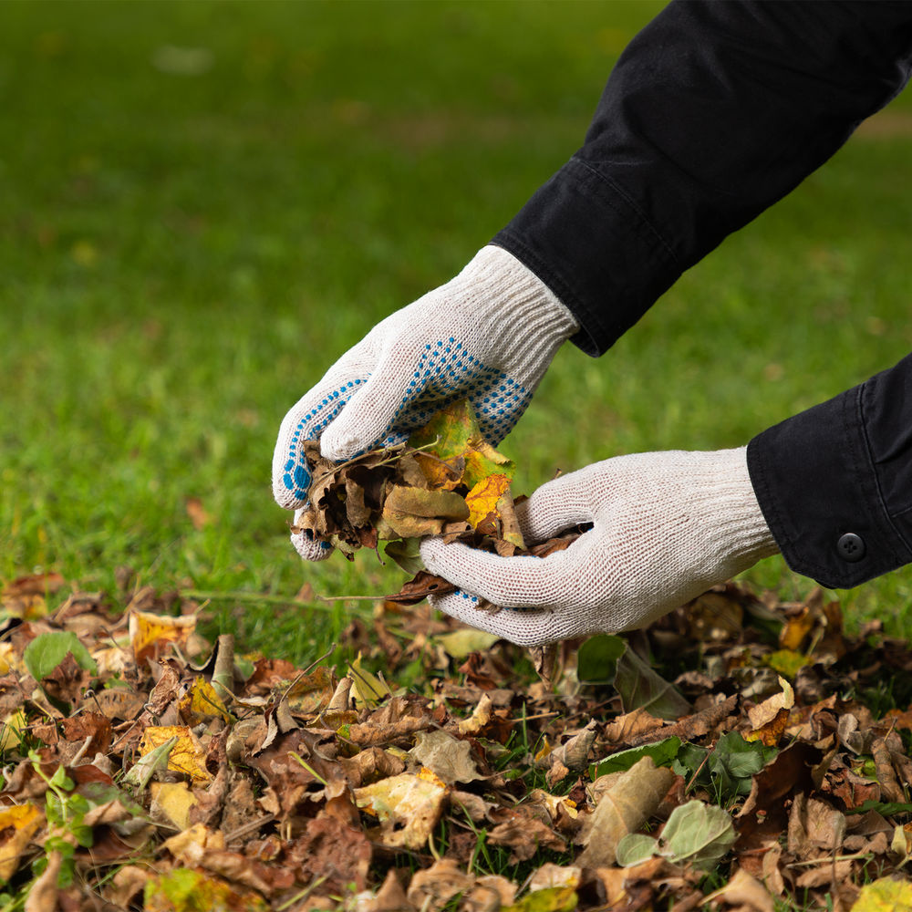Перчатки х/б, ПВХ покрытие, Точка, 5 пар в упаковке, 7 класс (67718)