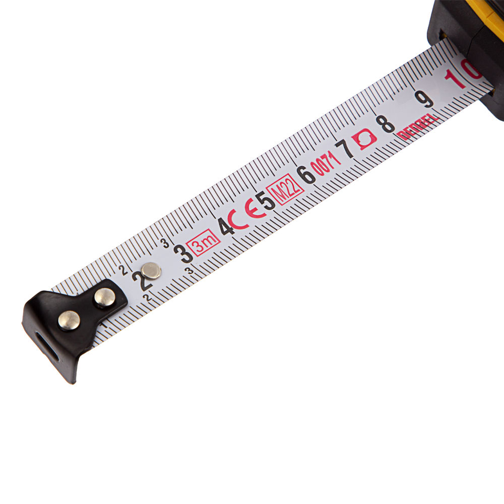 Рулетка 3м х 16мм, двухкомп. корпус, кнопка-пауза Denzel