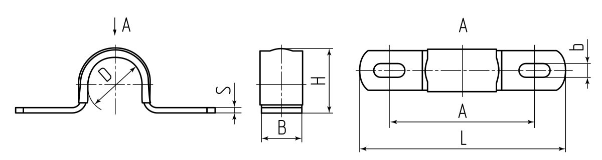 Скоба металлическая СМД-П 38-40 (Fortisflex) (62986)