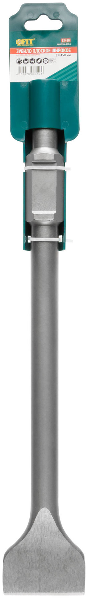 Зубило для молотка отбойного широкое НЕХ 30х75х410 мм (33410)