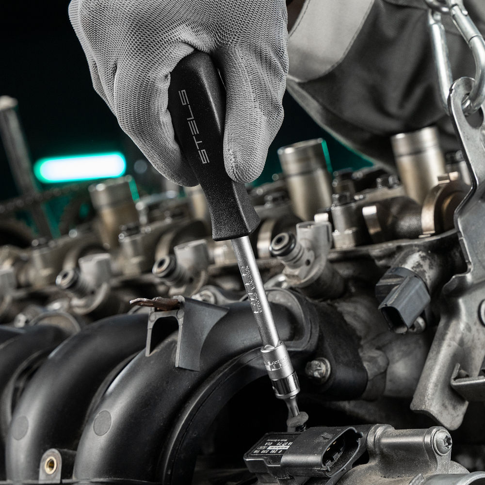 Набор инструментов, 1/4, 1/2, Cr-V, S2, усиленный кейс, 119 предметов Stels