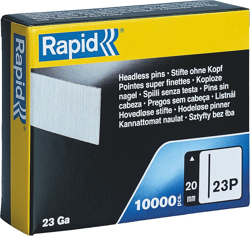 Закаленные супертвердые гвозди тип 23Р, 20 мм, 1000 шт RAPID 5001359