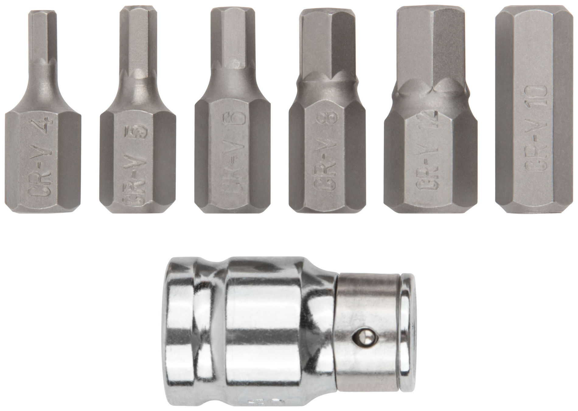 Набор бит 6-гранных 7 шт. CrV (57807)