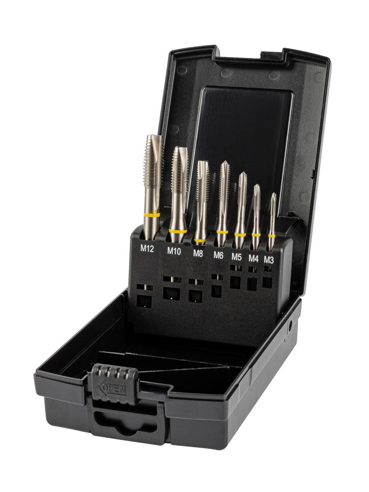 Набор метчиков машинных YELLOW RING HSS-E, DIN 371/376, Тип B, 7 пр., M3 -M12 (ZA-05112)