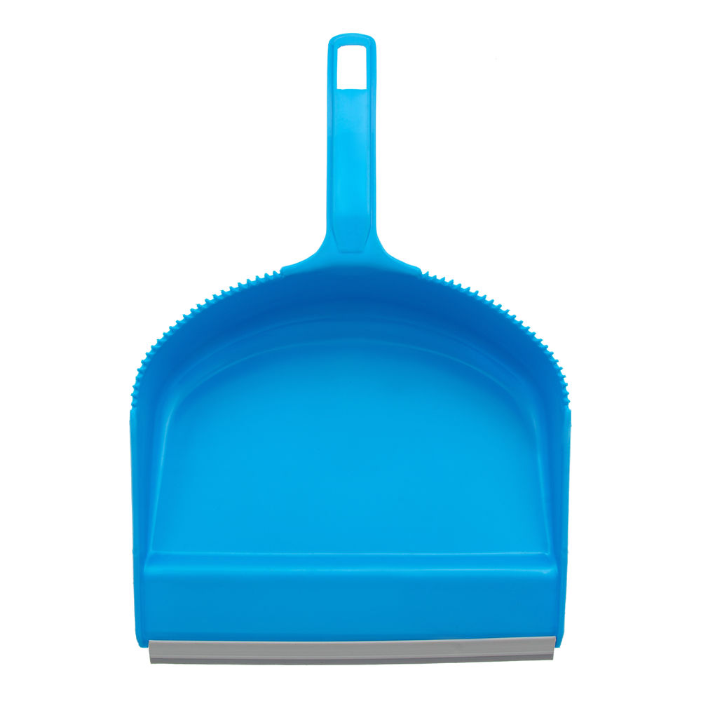 Набор: совок с кромкой 330 x 225 мм и щетка-сметка 285 мм, голубой, Home Palisad (933105)