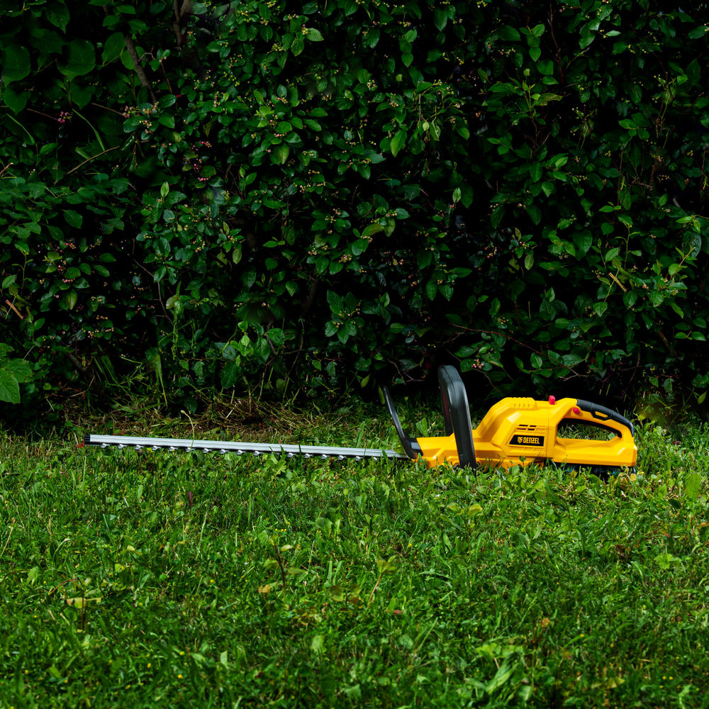 Кусторез аккумуляторный RBC510-36, Li-ion, 36 В, 4 Ач, нож 510 мм, поворотная ручка Denzel (59410)