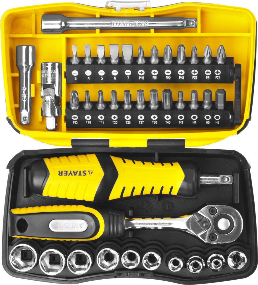 Набор инструмента универсальный 39 предм. Pro Tech 39 STAYER 25135-H39