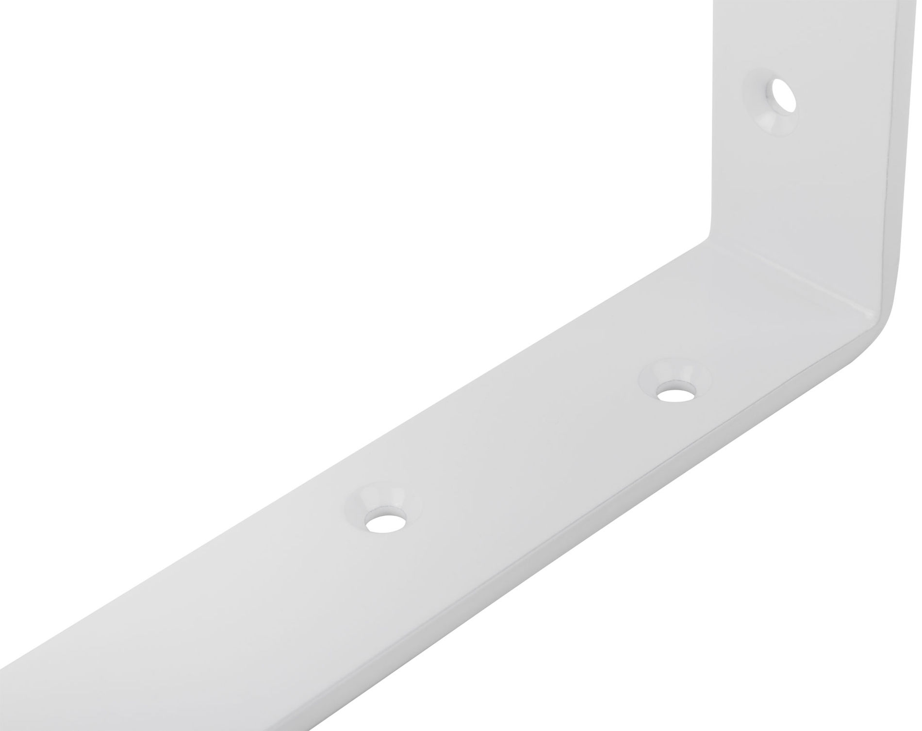 Уголок-кронштейн усиленный белый 200х150 мм (66103)