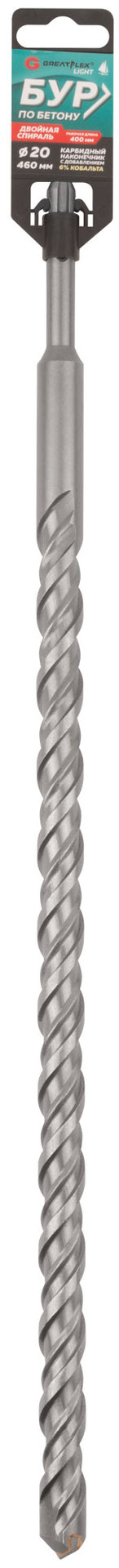 Бур по бетону, SDS-Plus, GreatFlex Light, 20x460 мм (56-20460)