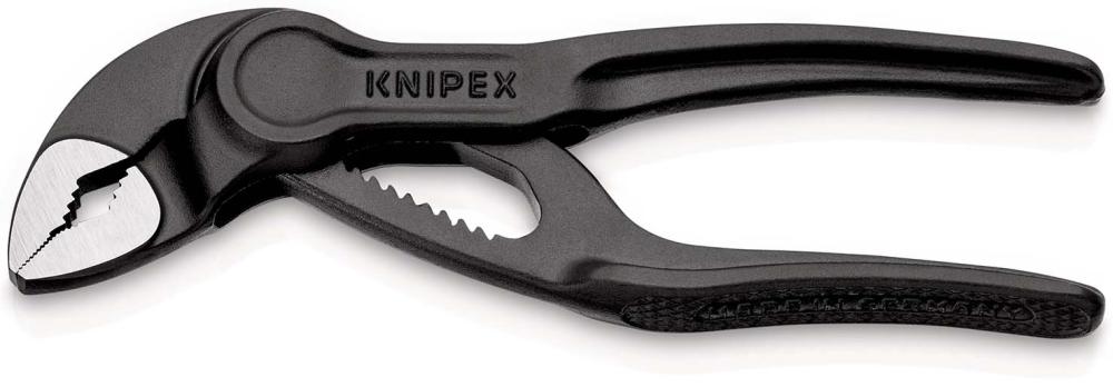 Клещи переставные XS 100 мм, зев 28 мм, фосфатированные, BK COBRA KN-8700100BK